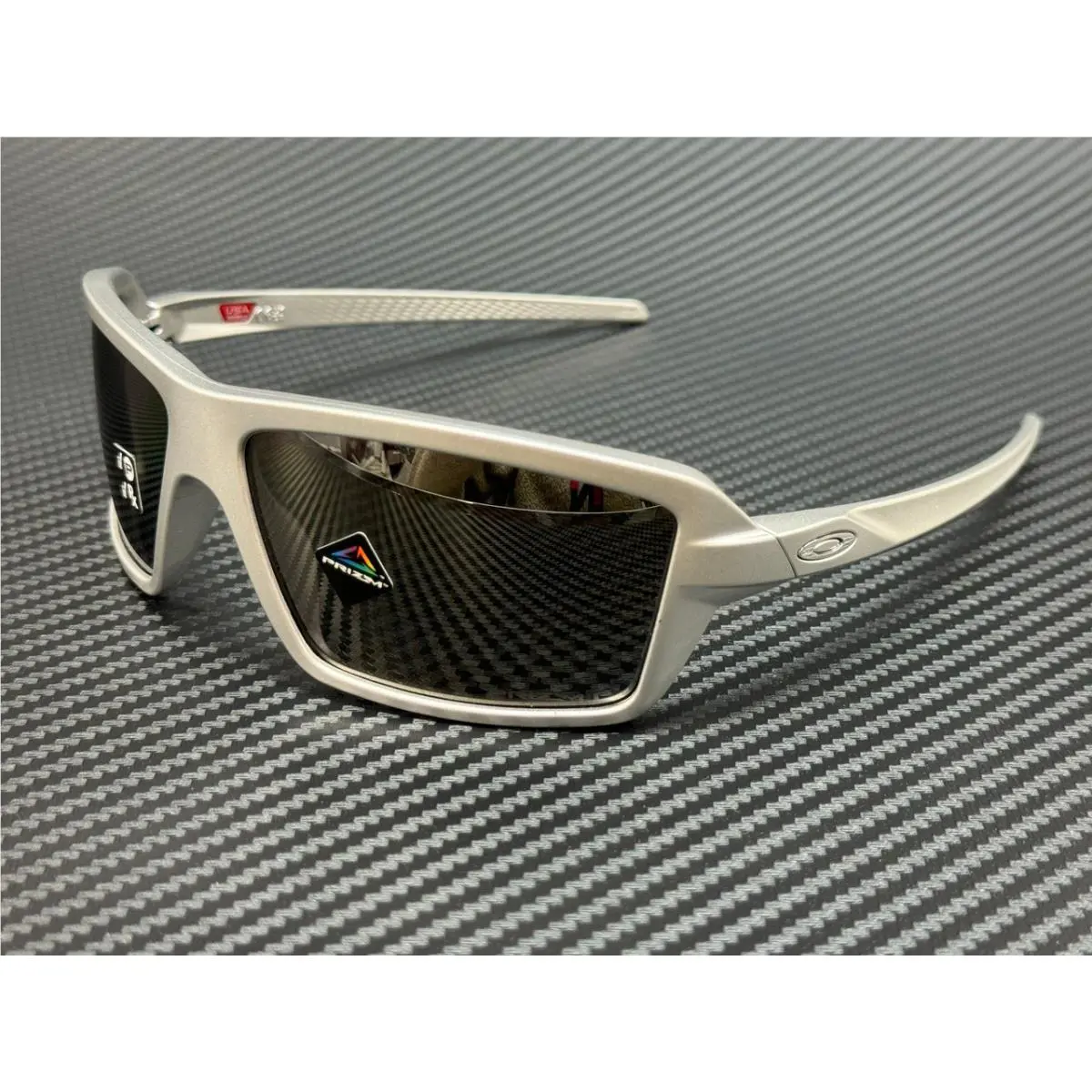Oakley OO9129 12 Silver Prizm Black Men`s 63 mm Sunglasses