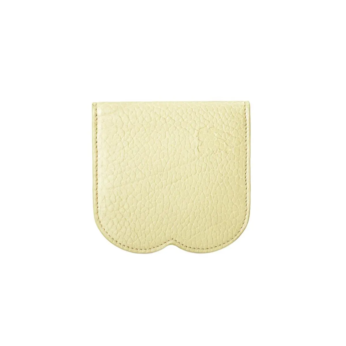 Burberry Unisex Chess Hunter Gray Texture Leather Logo Credit Card Case