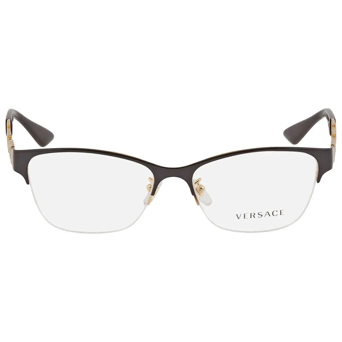 Versace Demo Square Women Eyeglasses VE1270 1433 54 Black