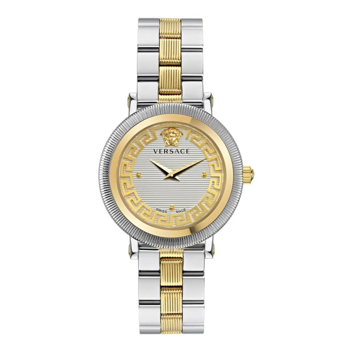 Versace Womens Two Tone 35mm Bracelet Fashion Watch