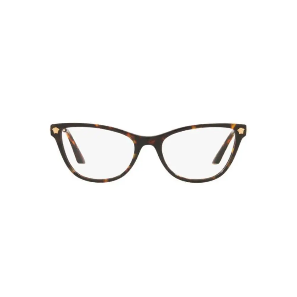 Versace Varsace Eyeglasses Havana W Demo Lens VE3309-108 54-18-140