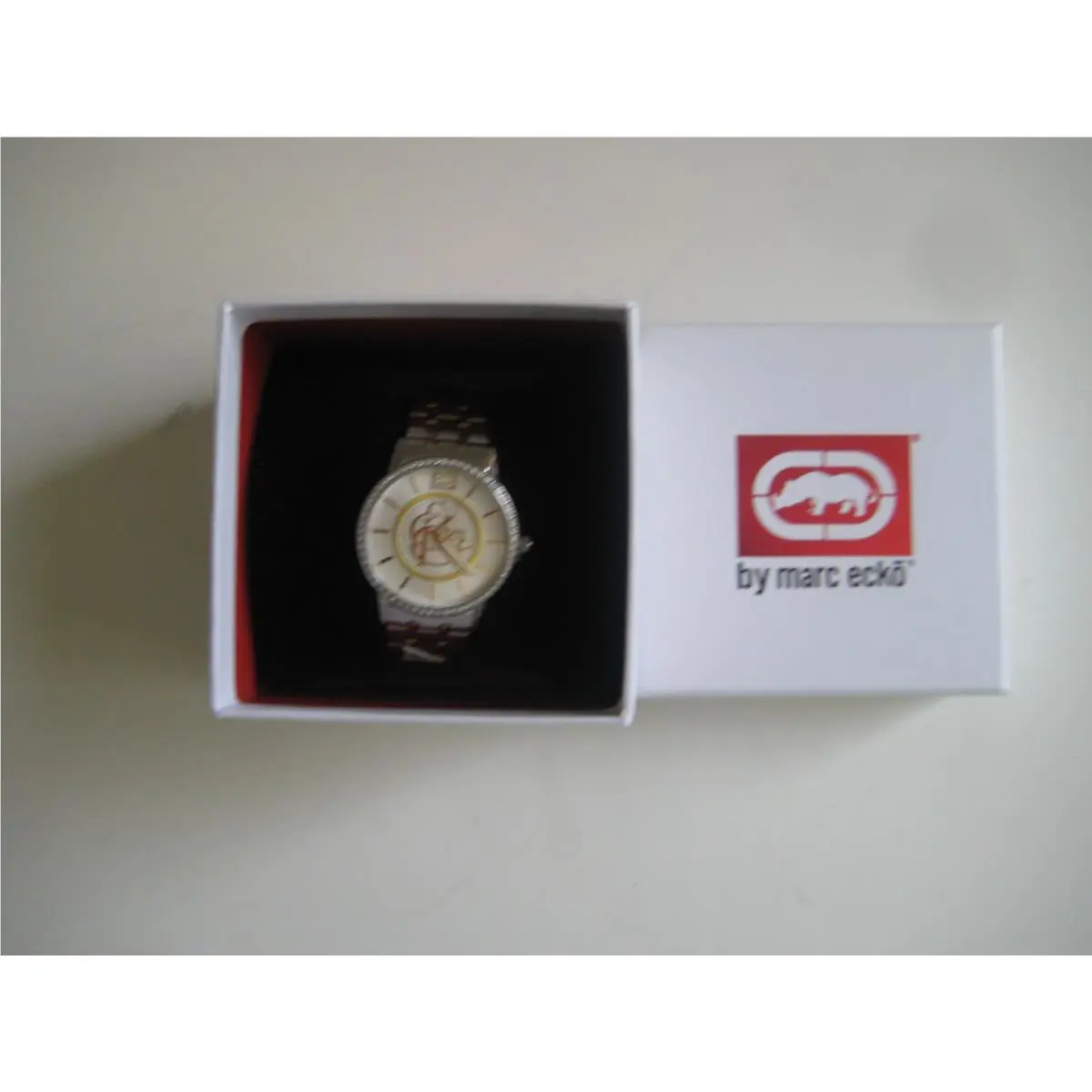 Rhino  Class Act Stainless Steel Crystal Unisex Watch E8M071MV by Marc Ecko