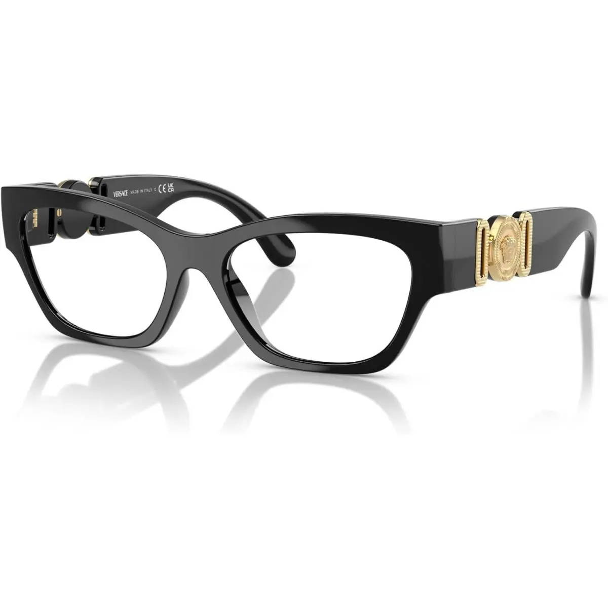 Versace Eyeglasses VE3367U GB1 52mm Black / Demo Lens