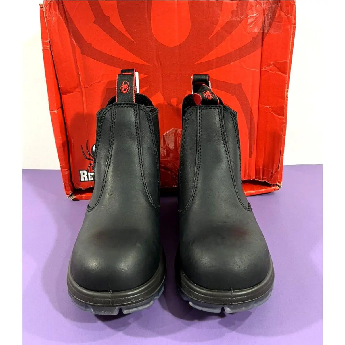 6 US Men`s Redback Bobcat Usbbk Tpu Safety Steel Toe Boots Black Oil Kip