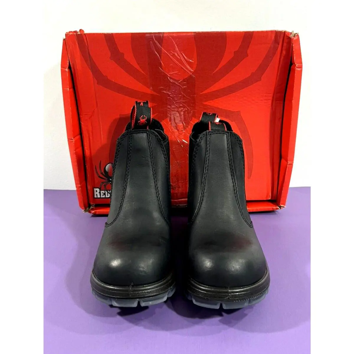 5 US Men`s Redback Bobcat Usbbk Tpu Safety Steel Toe Boots Black Oil Kip