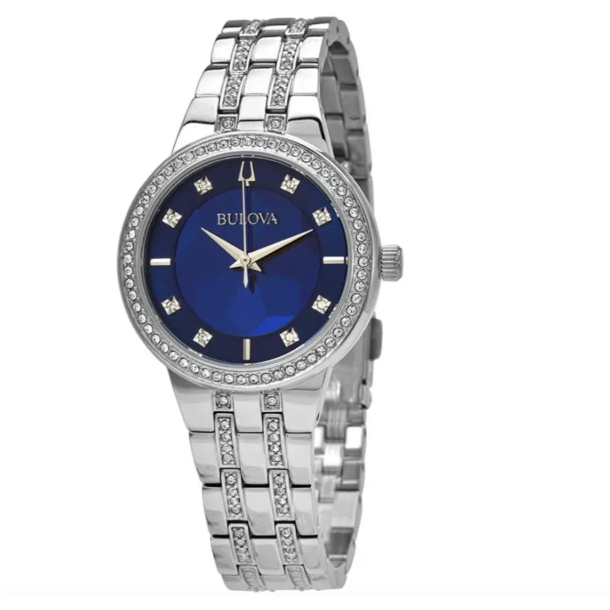 Ladies Phantom Quartz Crystal Blue Dial Watch - 96L276 by Bulova