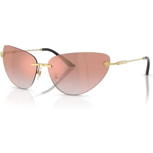 Versace Sunglasses VE2281 10026F 64mm Gold / Pink Gradient Pink Mirror Lens