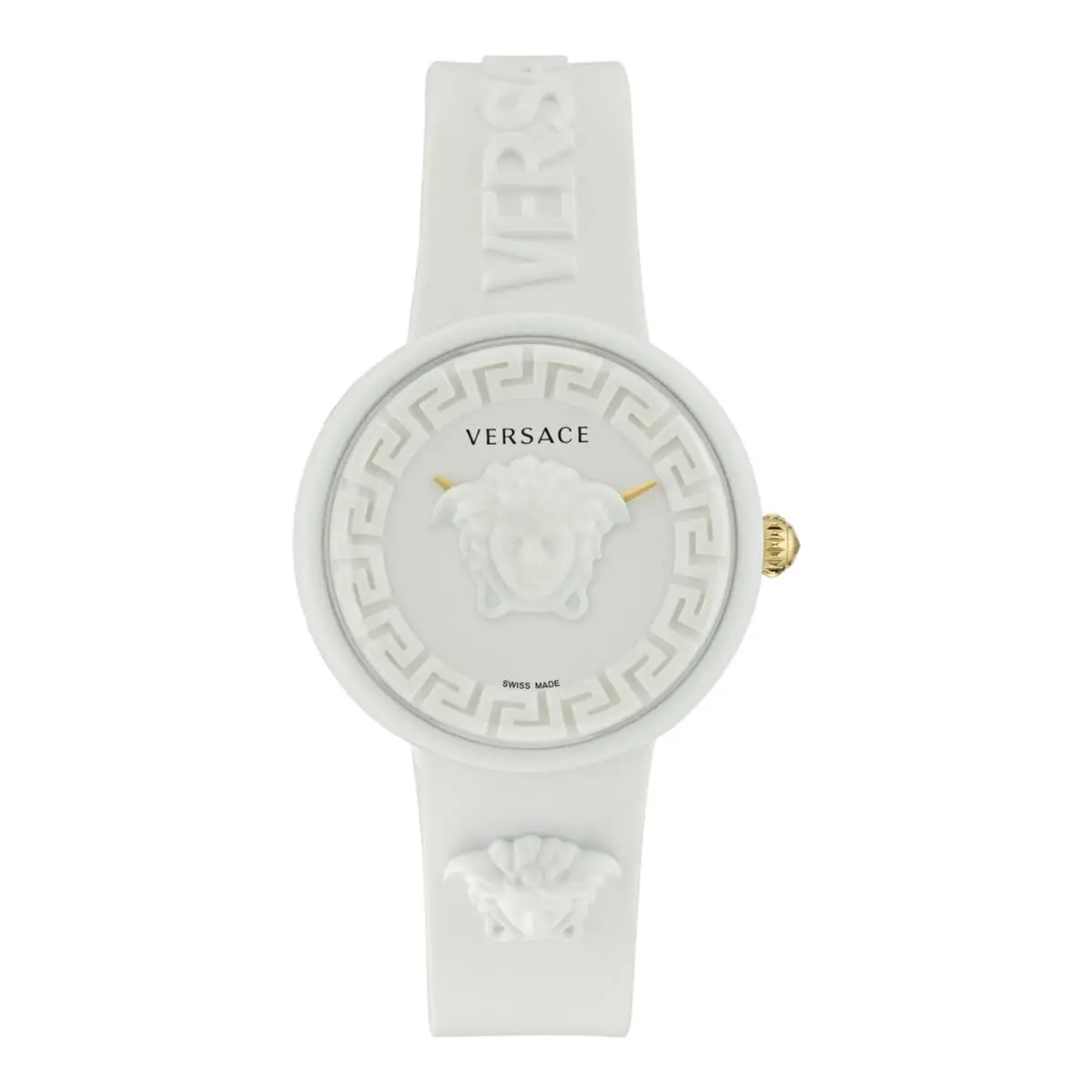 Versace Womens White 39mm Strap Fashion Watch