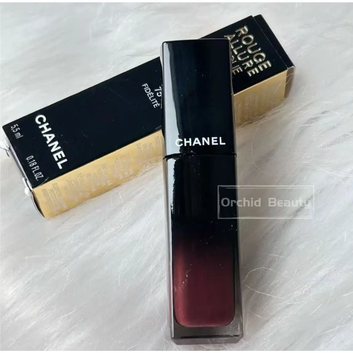 Chanel Ultrawear Shine Liquid Lip Colour 75 Fidelite Full Size 100%Authentic