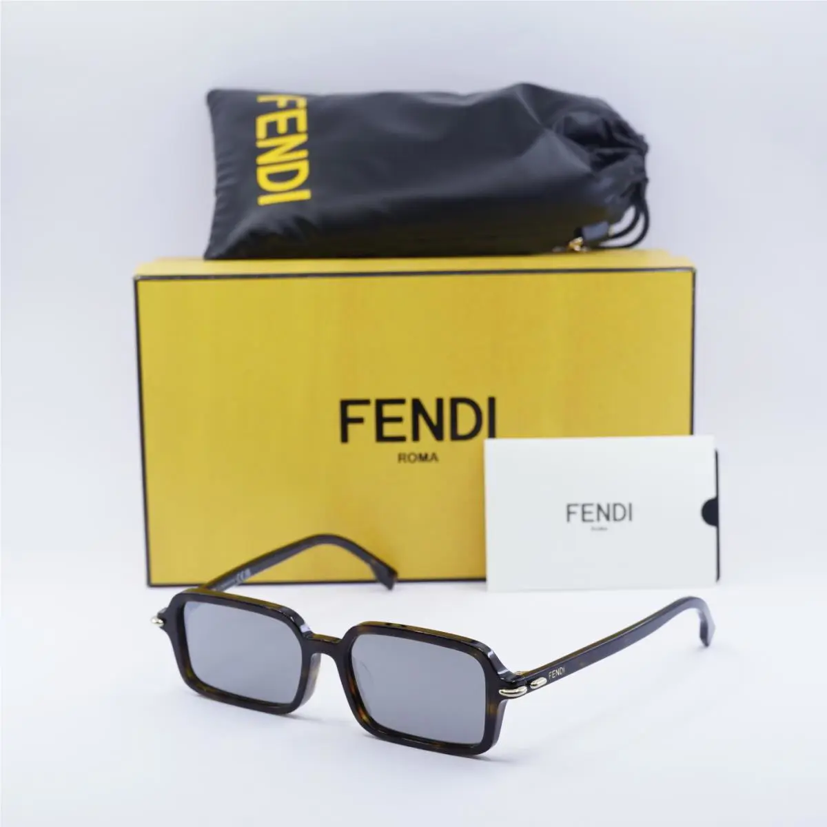 Fendi FE40174F 52C Havana/smoke Mirror 54-16-140 Sunglasses