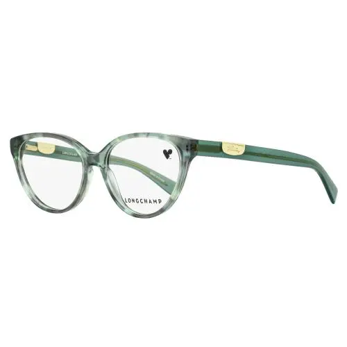 Longchamp Cat Eye Eyeglasses LO2764 410 Textured Azure 53mm