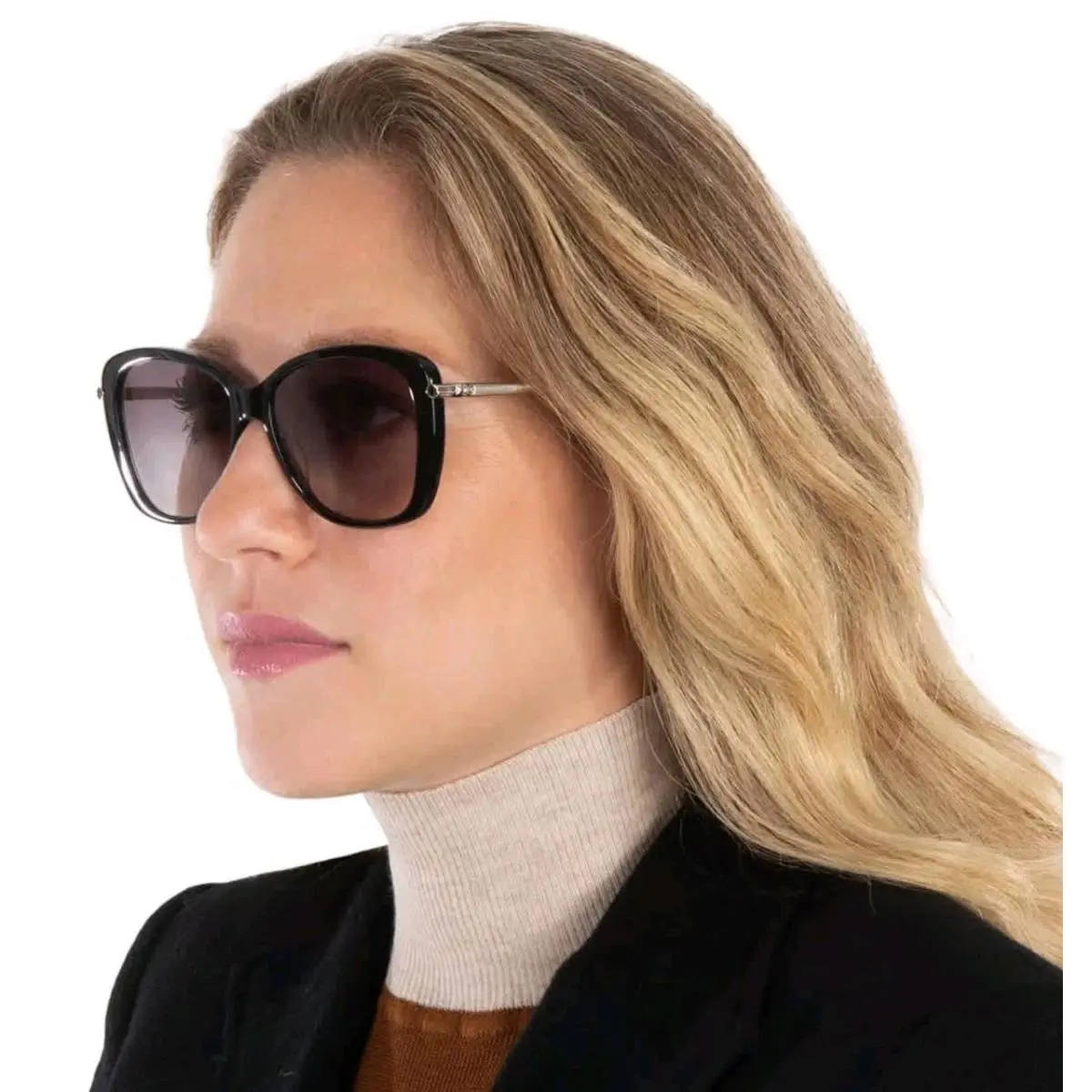 Black Gray Gradient Butterfly Ladies Sunglasses 0018 56 LO616SL Case N by Longchamp