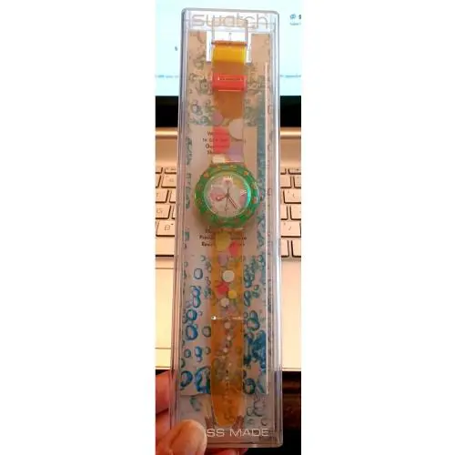 s760 Swatch Scuba Sea Grapes 1992 SDK105 Unisex Watch Vintage Polka Dot Groovy