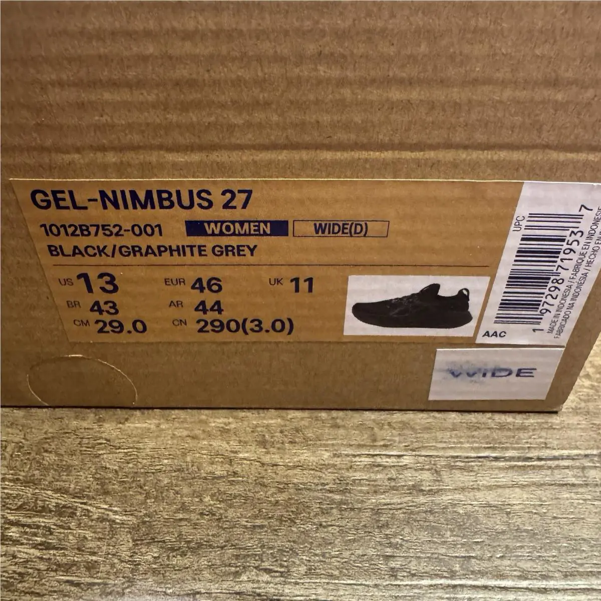 Asics shoes - ASICS GEL-Nimbus - 1012B752-001 - Black 0