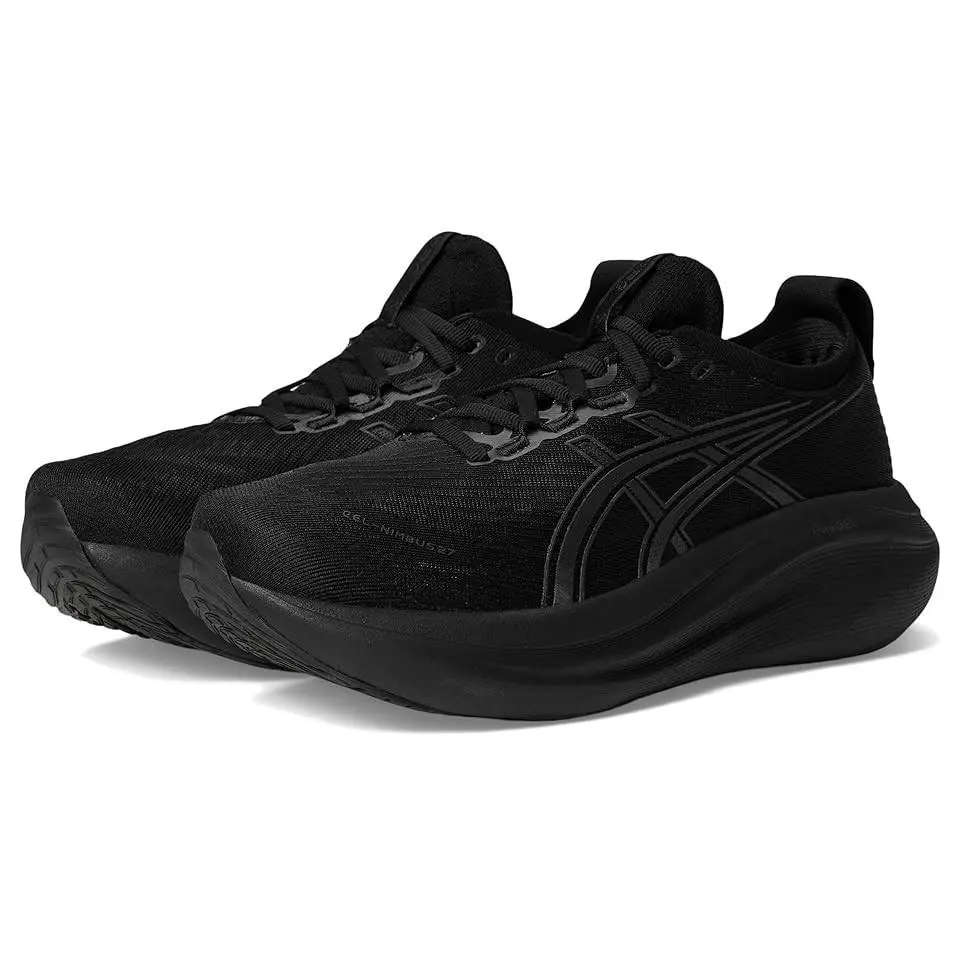 Asics Gelnimbus 27 Athletic Sneaker Running Shoes Black /graphite White Women 12