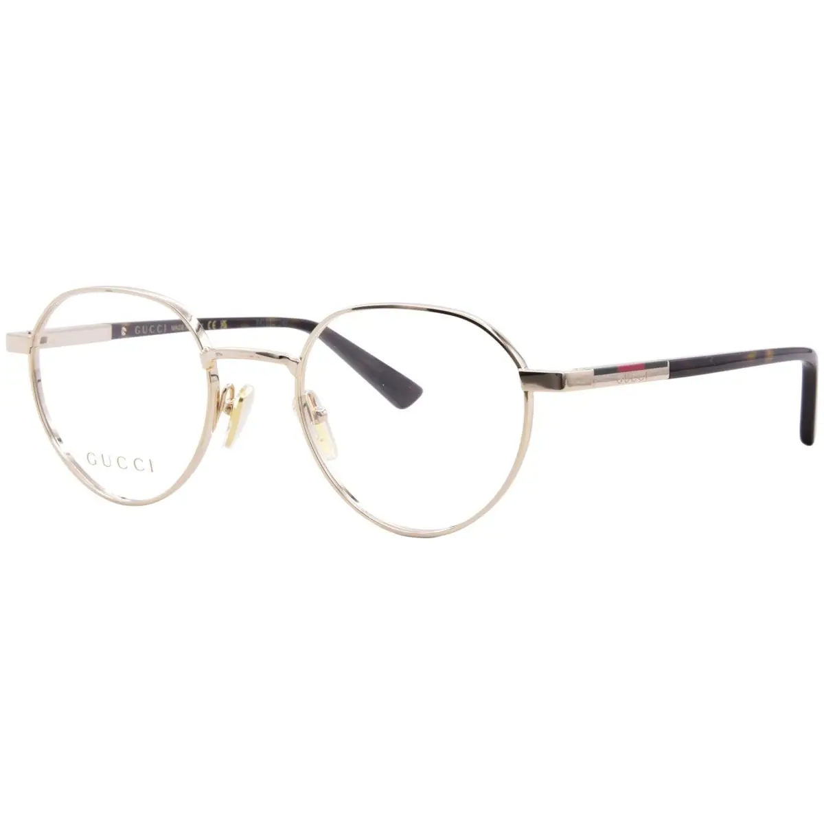 Gucci GG1963O 002 Eyeglasses Frame Men`s Gold/havana Full Rim Style 49mm