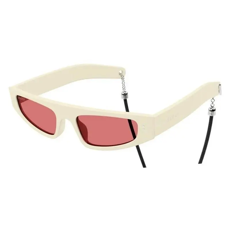 Gucci Sunglasses Ivory Red Women Eyewear Gucci GG1634S 007