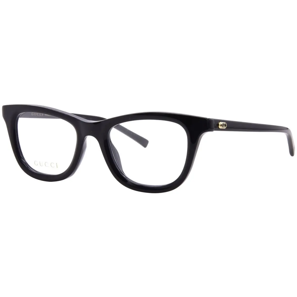 Gucci GG1945O 001 Eyeglasses Frame Women`s Shiny Black Full Rim Cat Eye 50mm