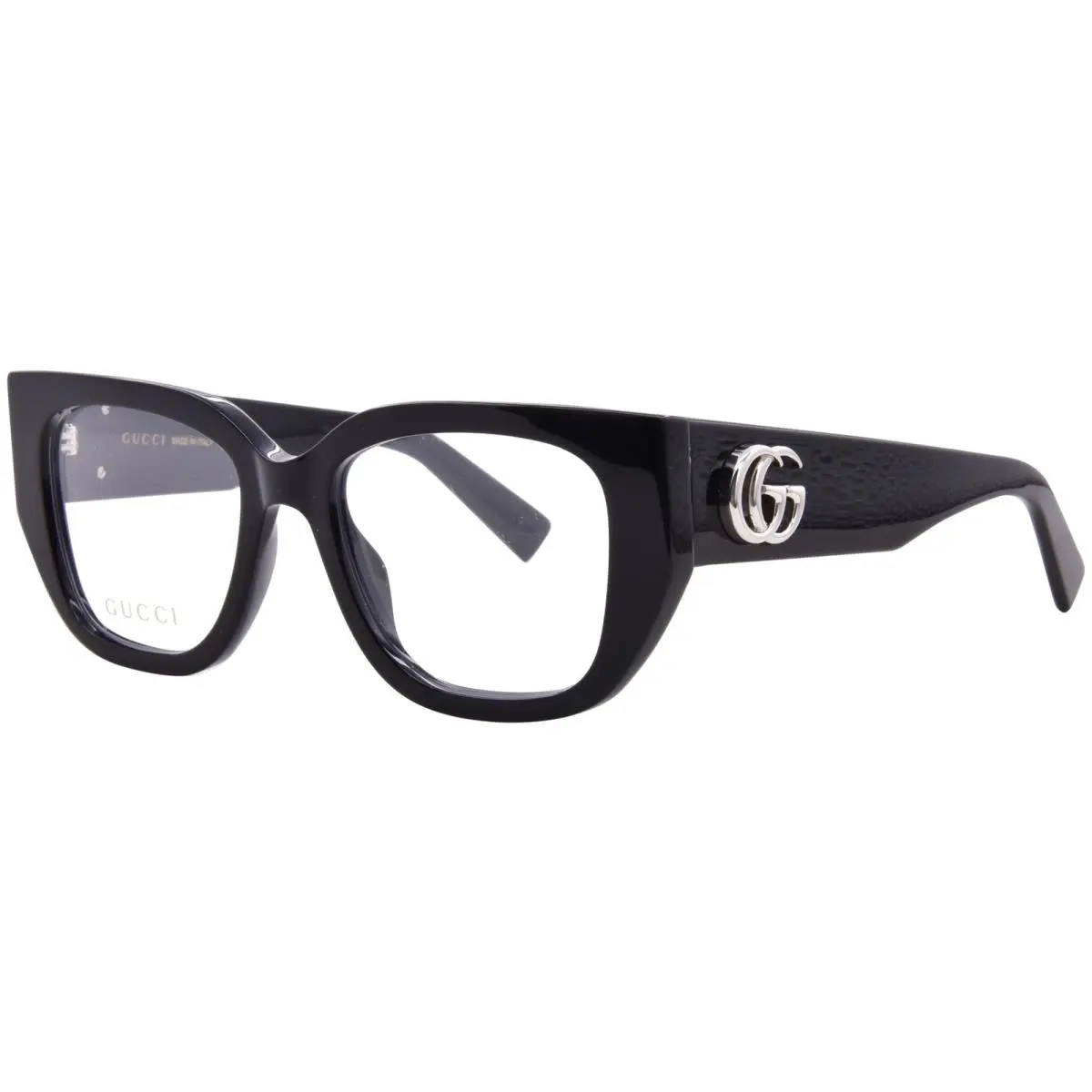 Gucci GG1952O 001 Eyeglasses Frame Women`s Black Full Rim Square Shape 51mm
