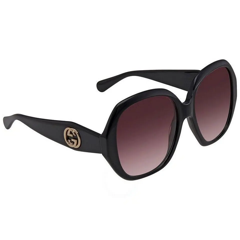 Gucci GG0796S Red Gradient Over-sized Women Sunglasses
