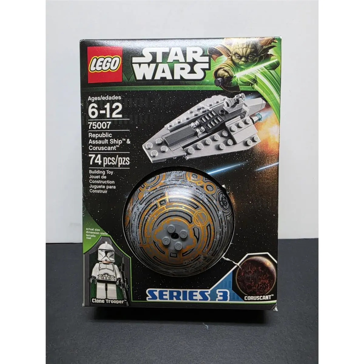 Lego Star Wars: Republic Assault Ship Planet Coruscant 75007 Series3 Read