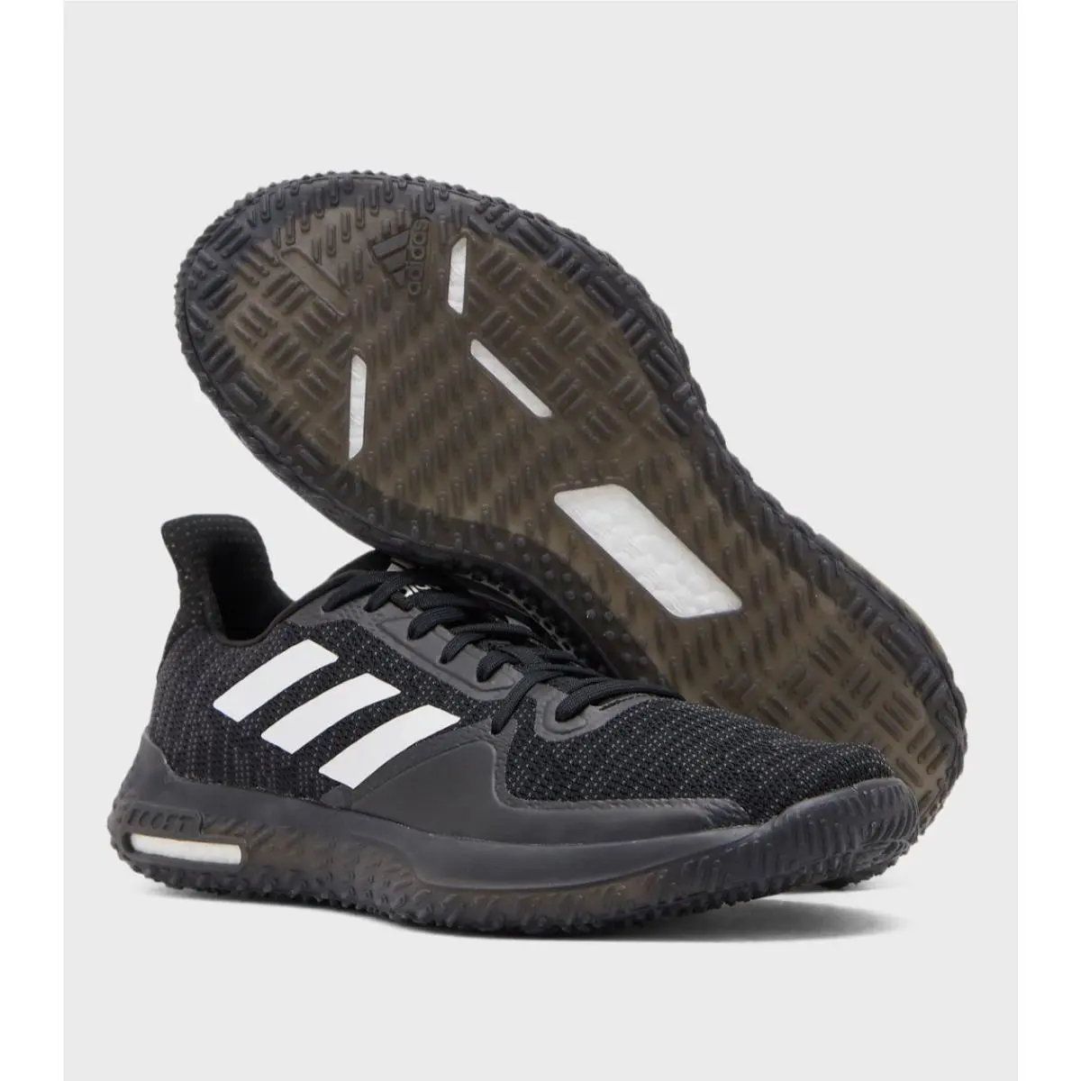 Men`s Adidas Fitboost PR Cross Multisport Trainers Black Sneaker EE4581
