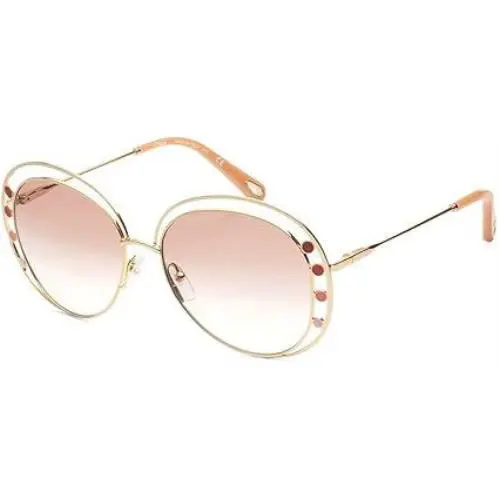 Chloe Gradient Brown Square Women Sunglasses CE169S 742 57