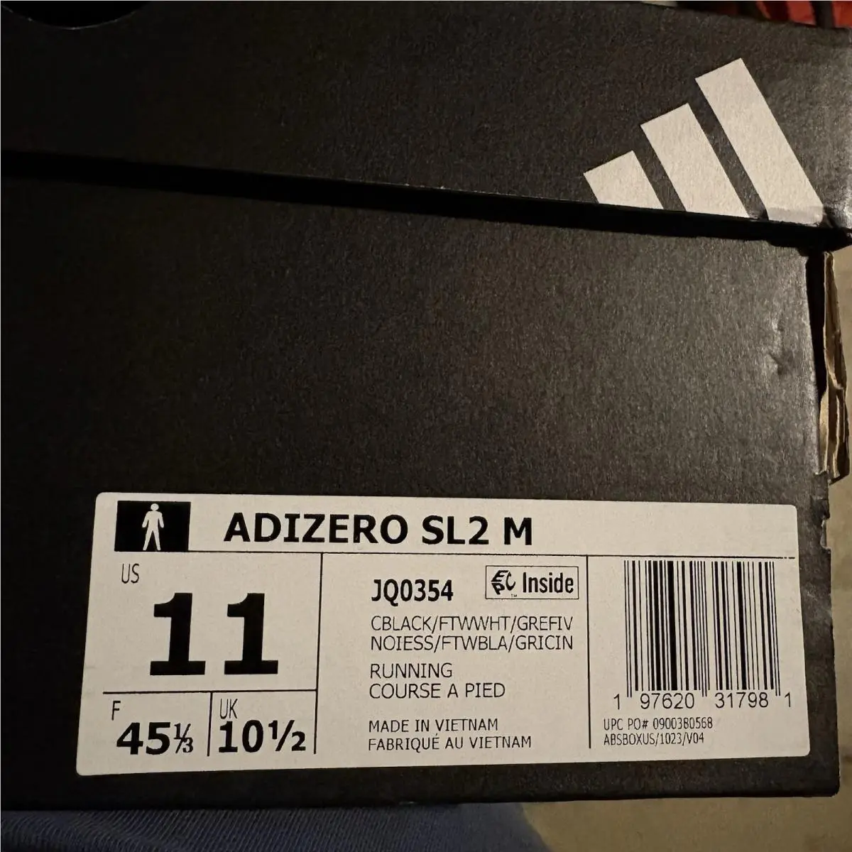 Adidas shoes - adidas Adizero SL2 - Adizero - JQ0354 - Black 6