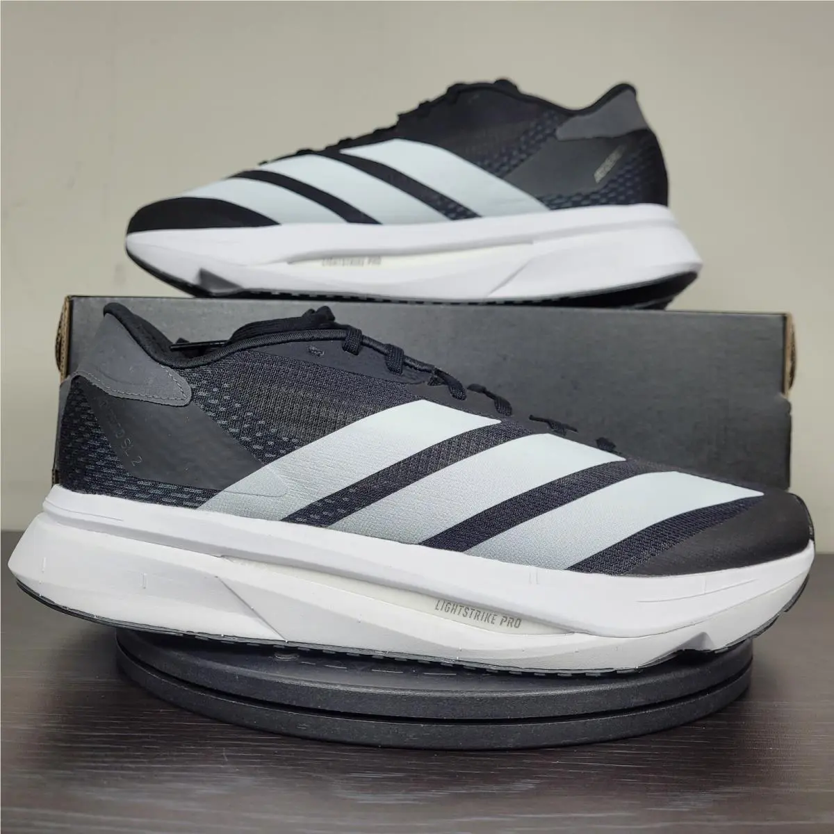 Adidas Adizero SL2 Running Shoes Sneakers JQ0354 Black White Men’s Size 7.5