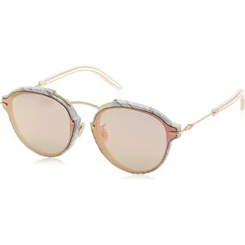 eclat 0GBZ Sunglasses White Marble / Rose Mirror by Dior
