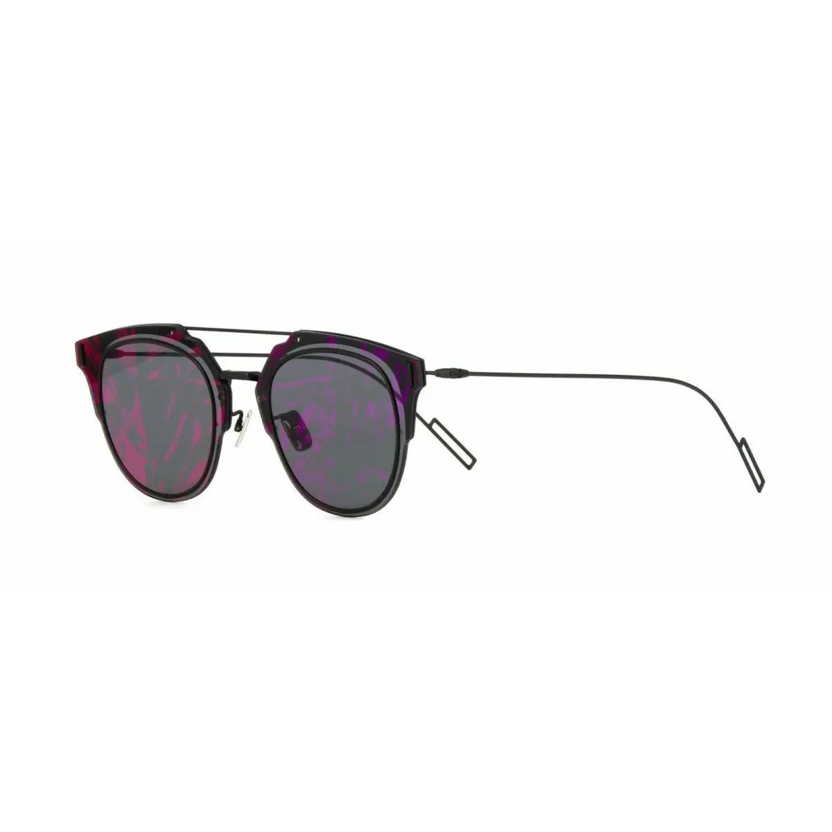 COMPOSIT1.0 0003/TT Sunglasses Matte Black /grey Violet Pattern Mirror by Dior