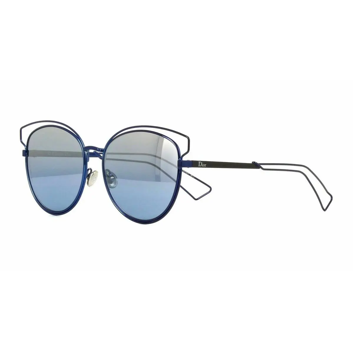 SIDERAL2 0MZP/NK Sunglasses Blue Matte Black / Grey Blue Mirror Lens by Dior