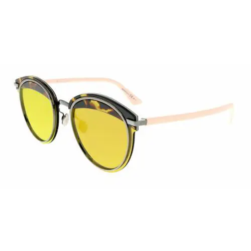DIOROFFSET1 001K Sunglasses Havana Lite Pink / Gold Mirror by Dior