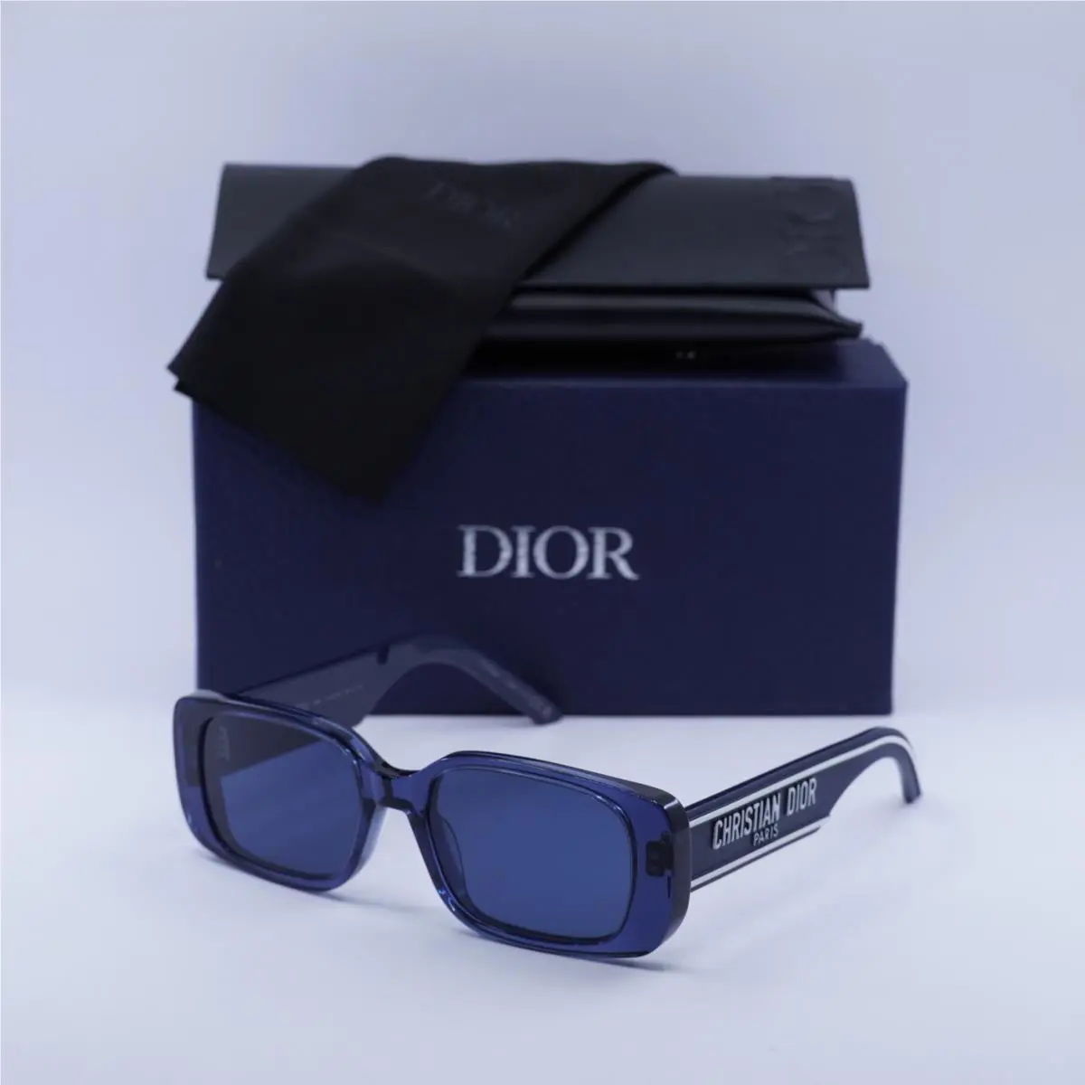 Wildior S2U 30B0 Translucent Blue/blue 53-18-145 Sunglasses by Dior