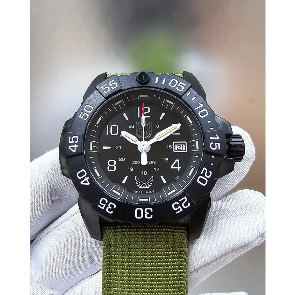 Luminox Volition America 3250 Quartz 45mm Men`s Military Watch XS.3251.CB.VOL