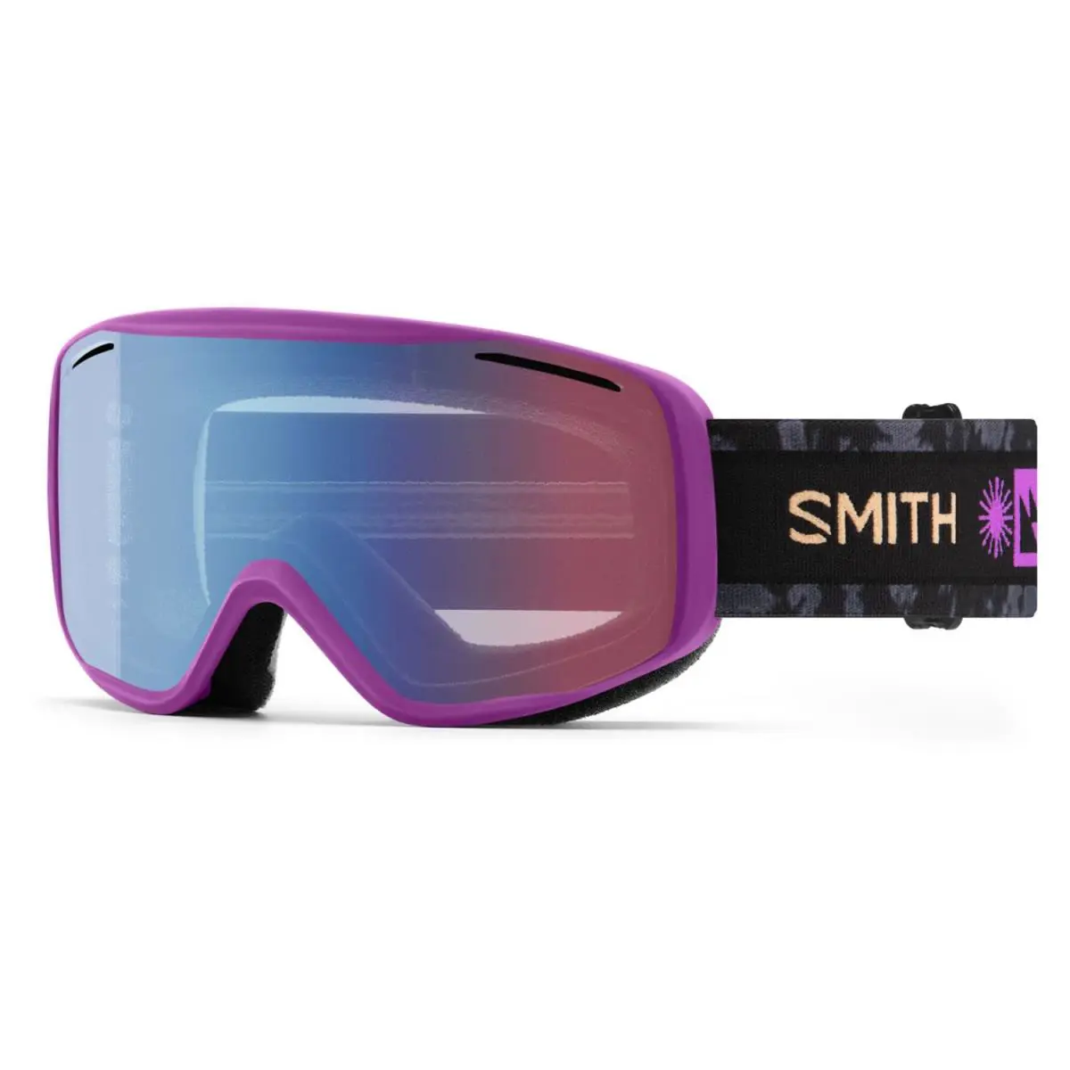 Smith Rally Ski / Snow Goggles Vivid Violet Frame Blue Sensor Mirror Lens - Frame: Purple