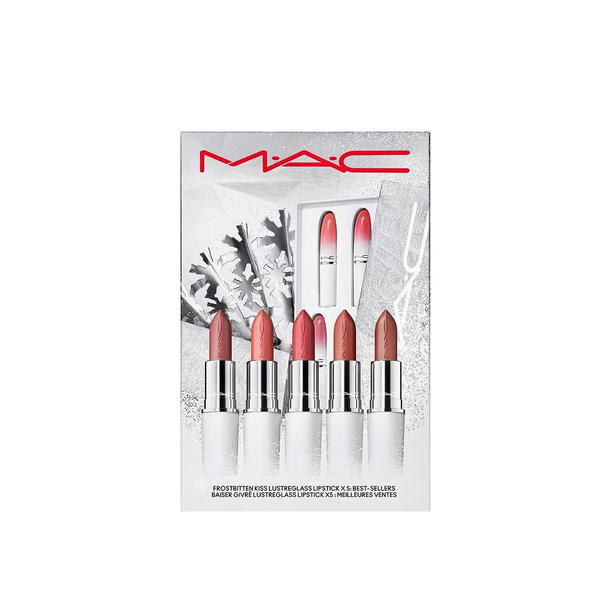 Mac Frostbitten Kiss Lustreglass 5 Piece Lipstick Set - Limited Edition
