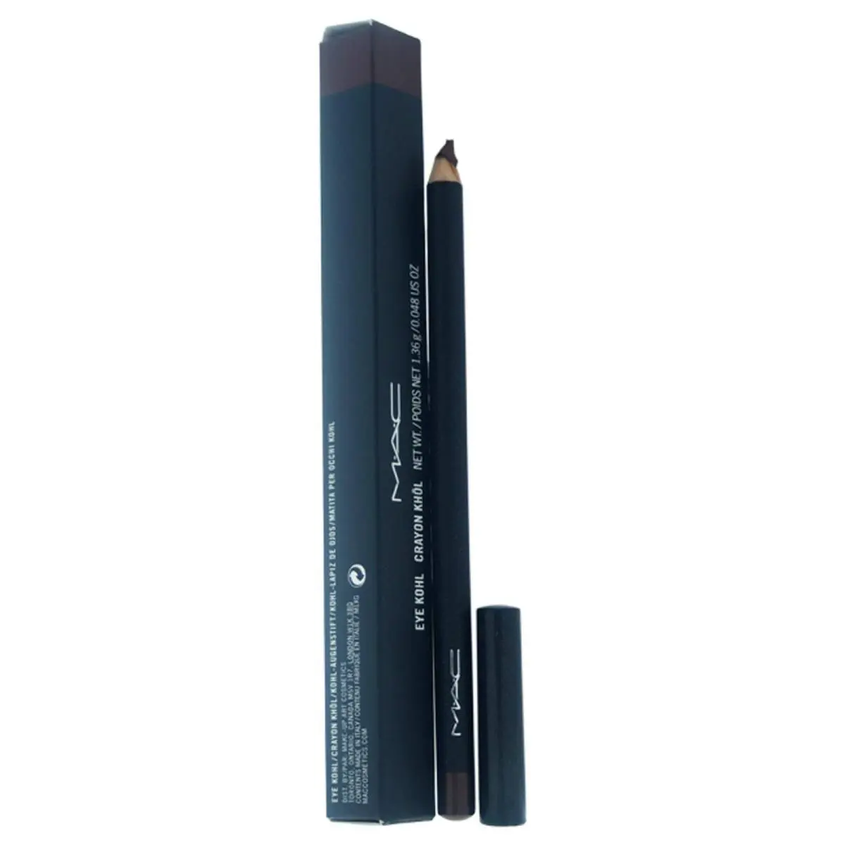 Mac Cosmetics Cranberry Eyelid Color Soft Pencil Liner Deep Brown Shimmer Long Lasting 0.05Oz