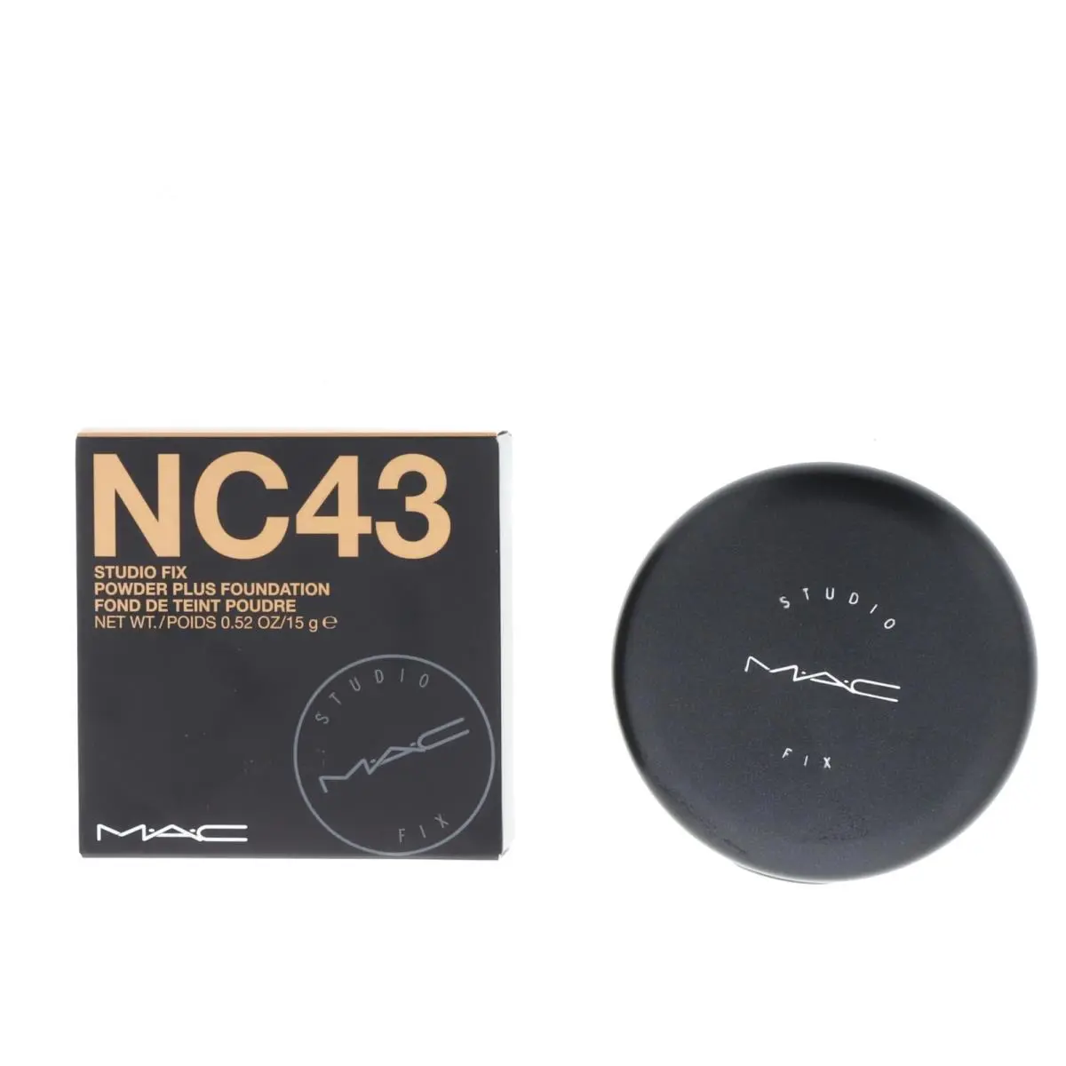 Mac Studio Fix Powder Plus Foundation Nc43 Full Coverage Matte Finish 15G - NC43
