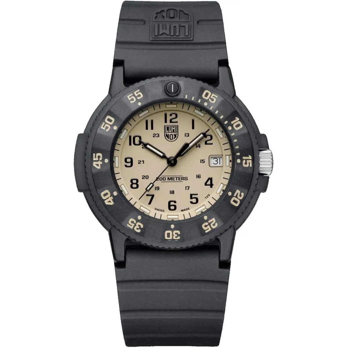 Luminox Men`s Watch Navy Seal Quartz Sand Dial Black Rubber Strap XS.CZ10.EVO