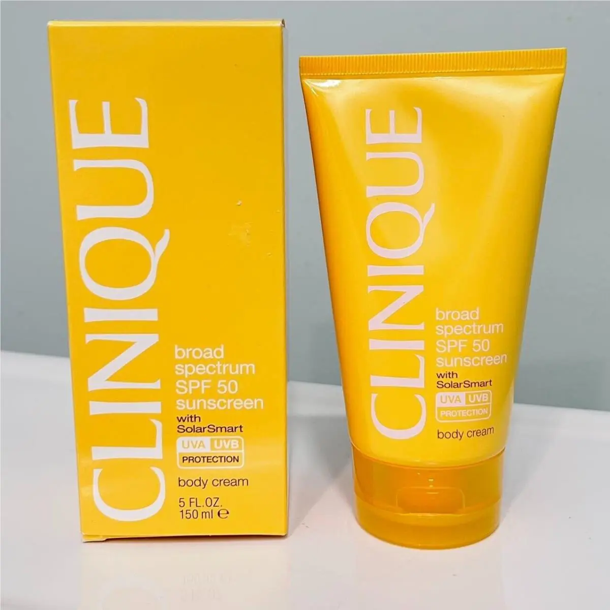 Clinique Spf 50 Sunscreen with Solar Smart Body Cream Full Size 150ml