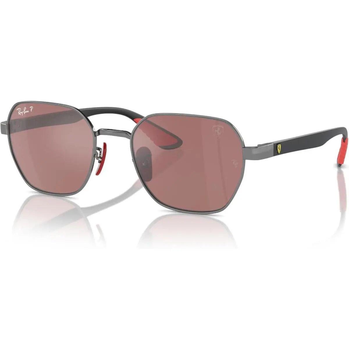 Ray Ban Ferrari Sunglasses RB3794M F001H2 Gunmetal/purple Silver Polarized