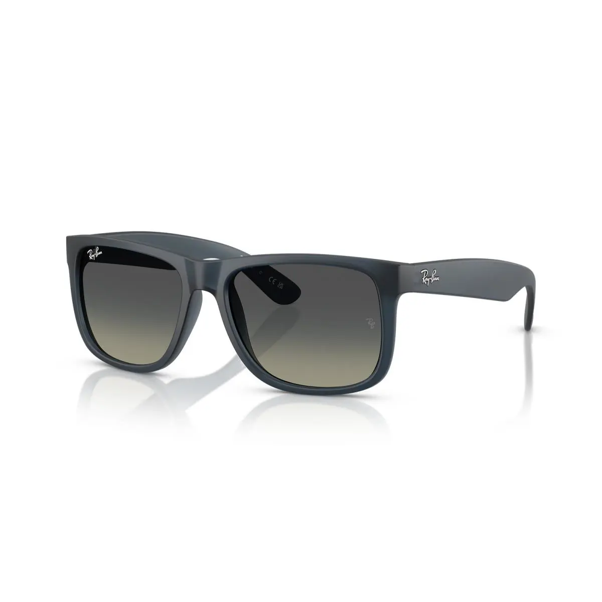 Ray-ban Justin Polished Rubber Blue/gradient Grey 54 mm Sunglasses RB4165 681311