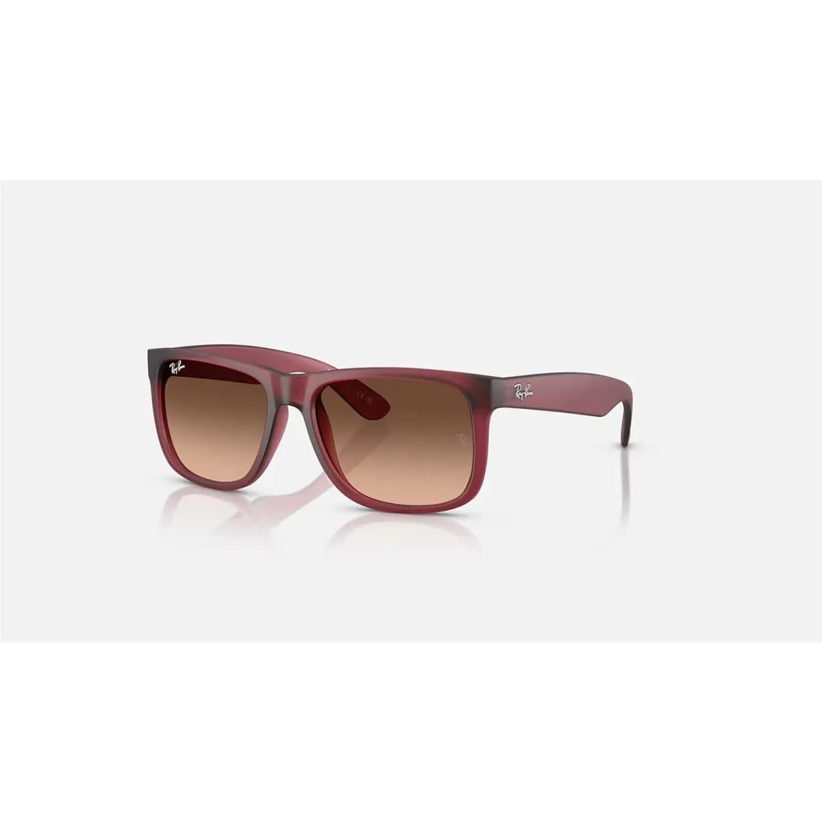 Ray-ban Justin Polished Rubber Violet/demo Lens 54mm Sunglasses RB4165 6815A5 54