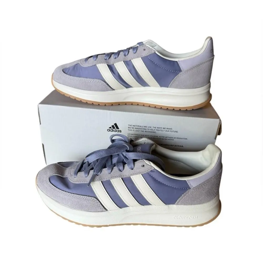 Adidas Sneakers Size 6 Women`s Run 70`s 2.0 Lavender and Cream Shoes