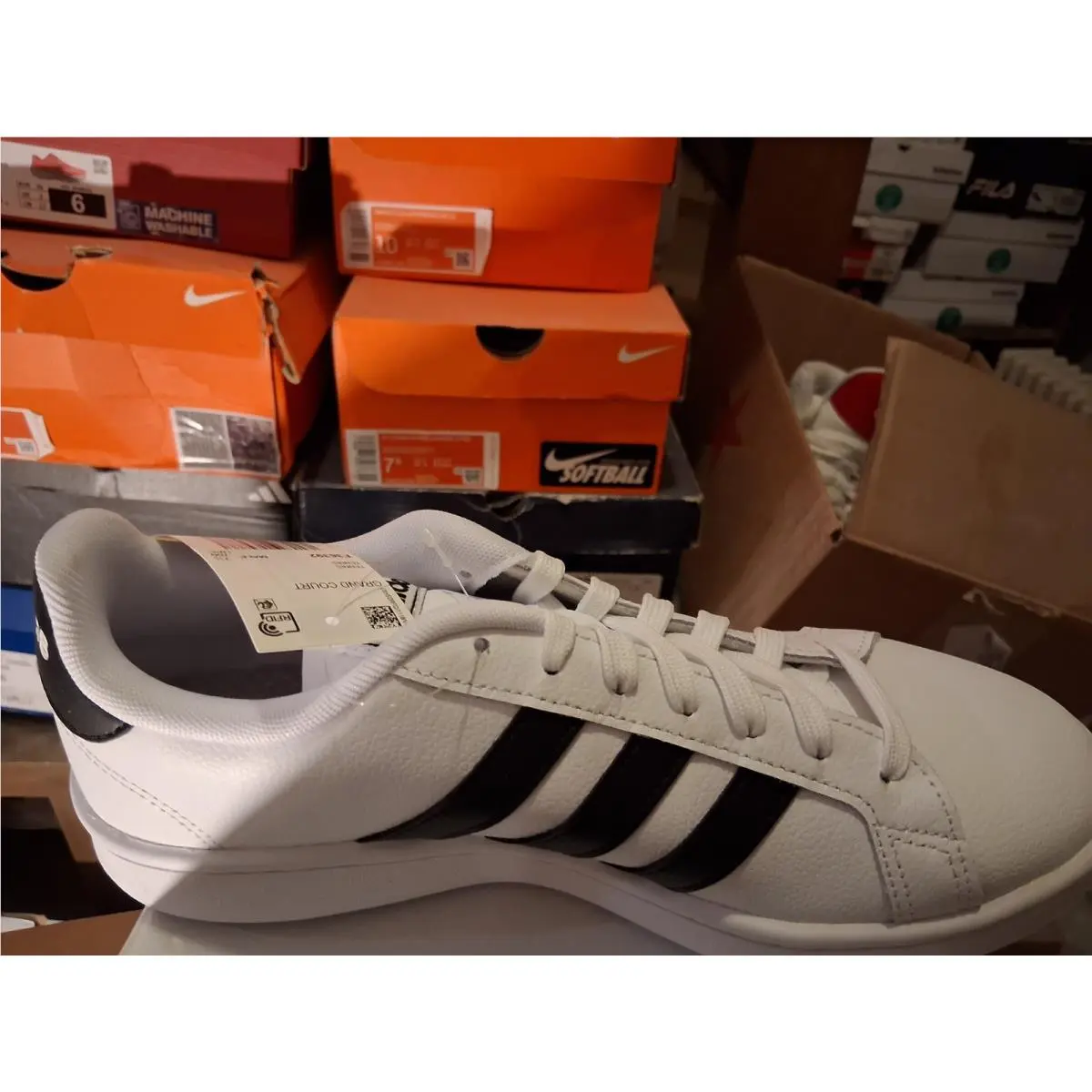 Adidas shoes - adidas Grand Court - Grand Court - Black and White 3