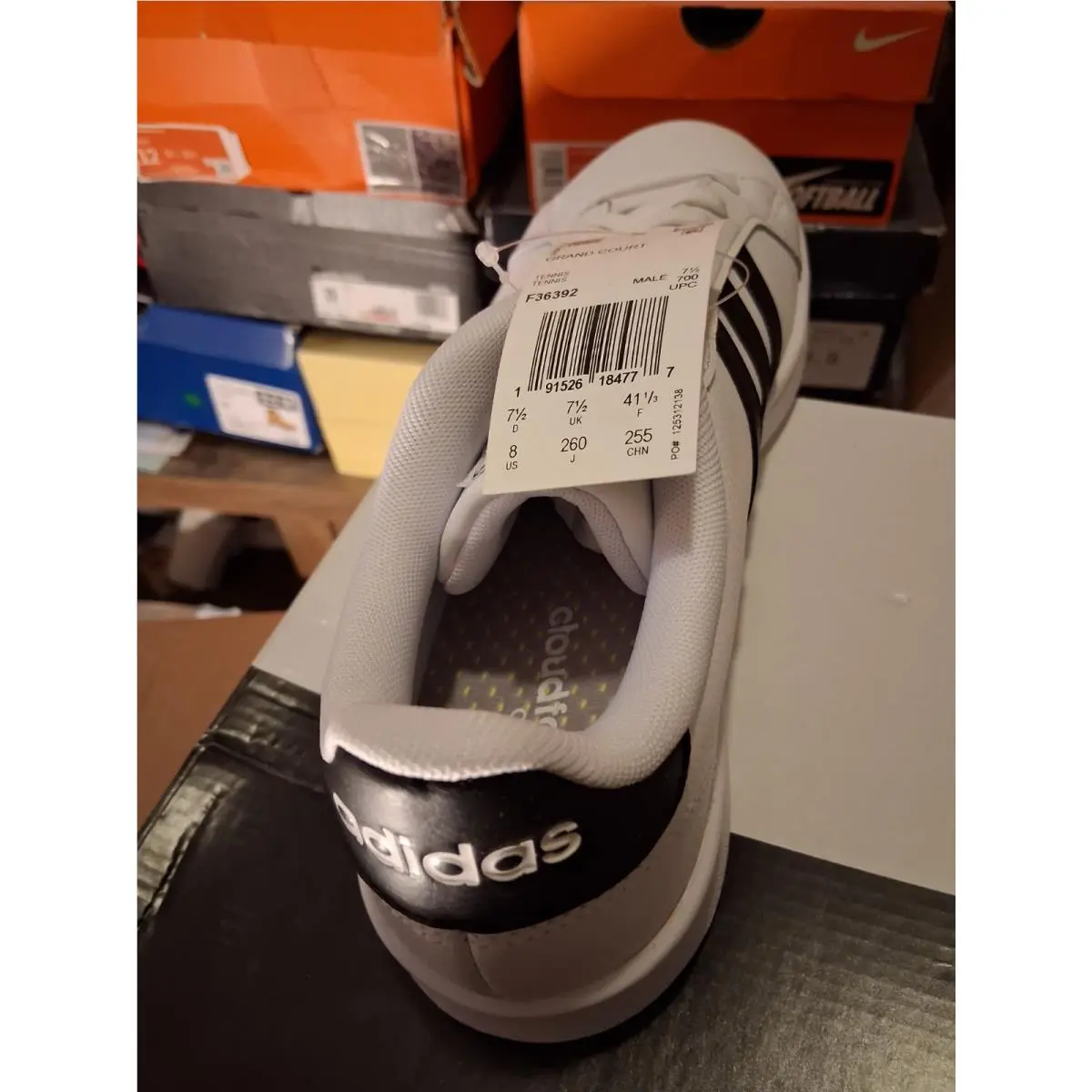 Adidas shoes - adidas Grand Court - Grand Court - Black and White 4