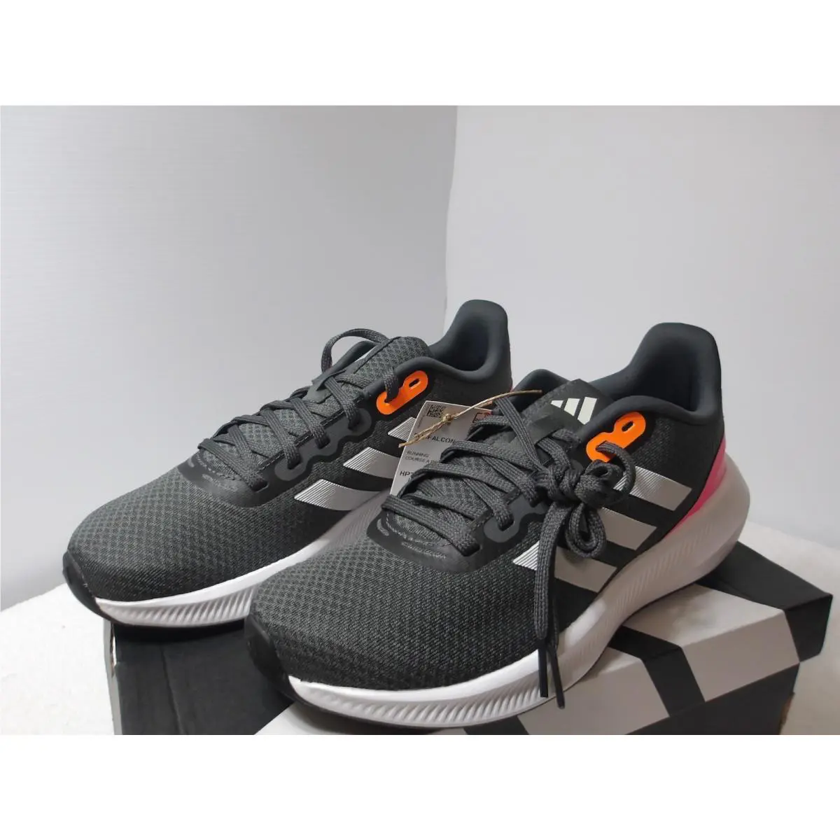Adidas Womens Runfalcon 3.0 Women’s Running Shoes Size 6.5 Blk/pk HP7564