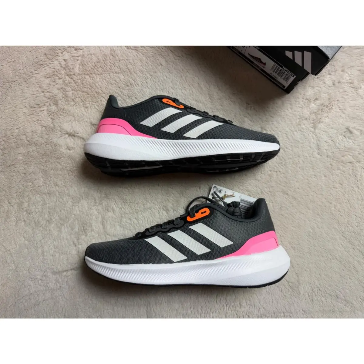 Adidas Womens Runfalcon 3.0 Women’s Running Shoes Size 6.5 Blk/pk HP7564