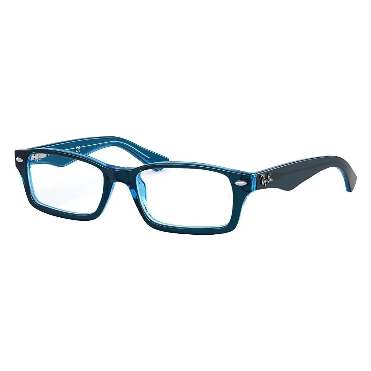 Ray Ban RB1530 3667 Blue on Blue Fluorescent Eyeglasses 48-16-130